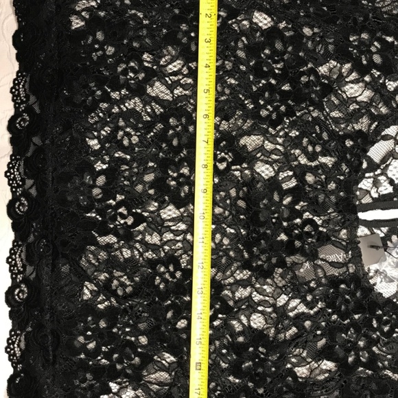 AllegraK,NWT, XL, Black, Lace, Cropped, Overlay, Long Sleeve, Top - Picture 8 of 8